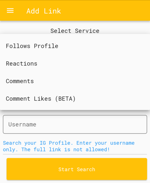 Screenshot Comment Liker step 2