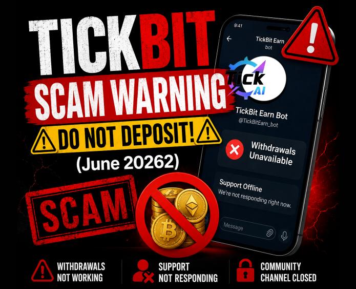 TickBit scam warning – DO NOT DEPOSIT! (June 20262)