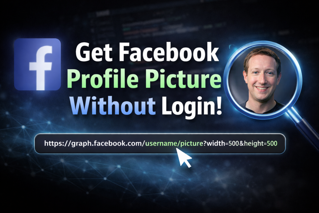 Get Facebook profile picture instantly